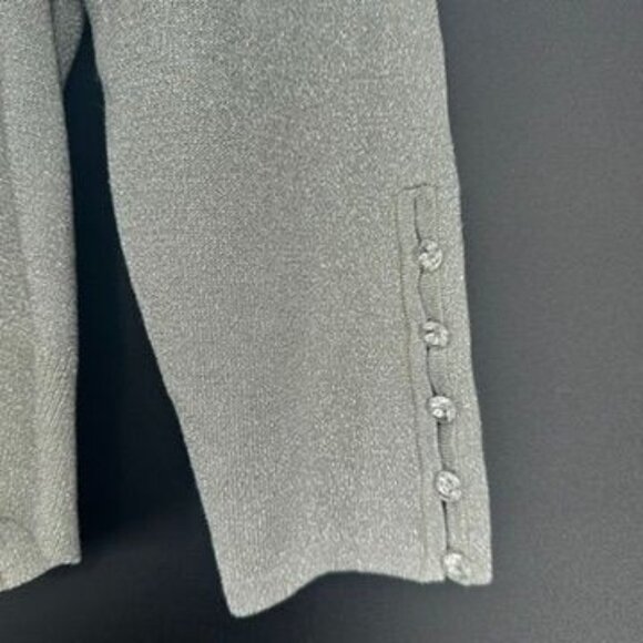 Lane Bryant Keyhole Sparkle Pullover Turtleneck Sweater in Gray PLUS sz 18 20 - Picture 5 of 6